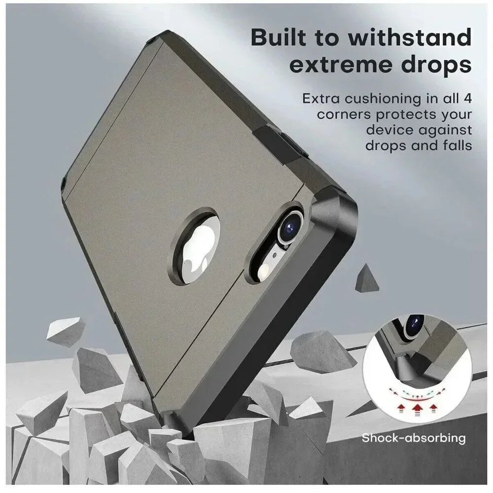 iPhone 7/8 Case Impact Strong Gun Metal Color Slim Protection‎ Retro Heavy Duty